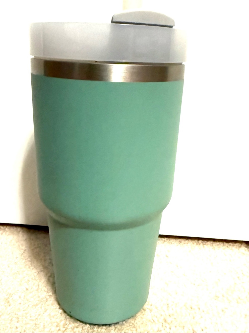 Stanley FlowState 20 oz Tumbler Teal Stainless Steel Travel Cup Straw - Picture 3 of 8